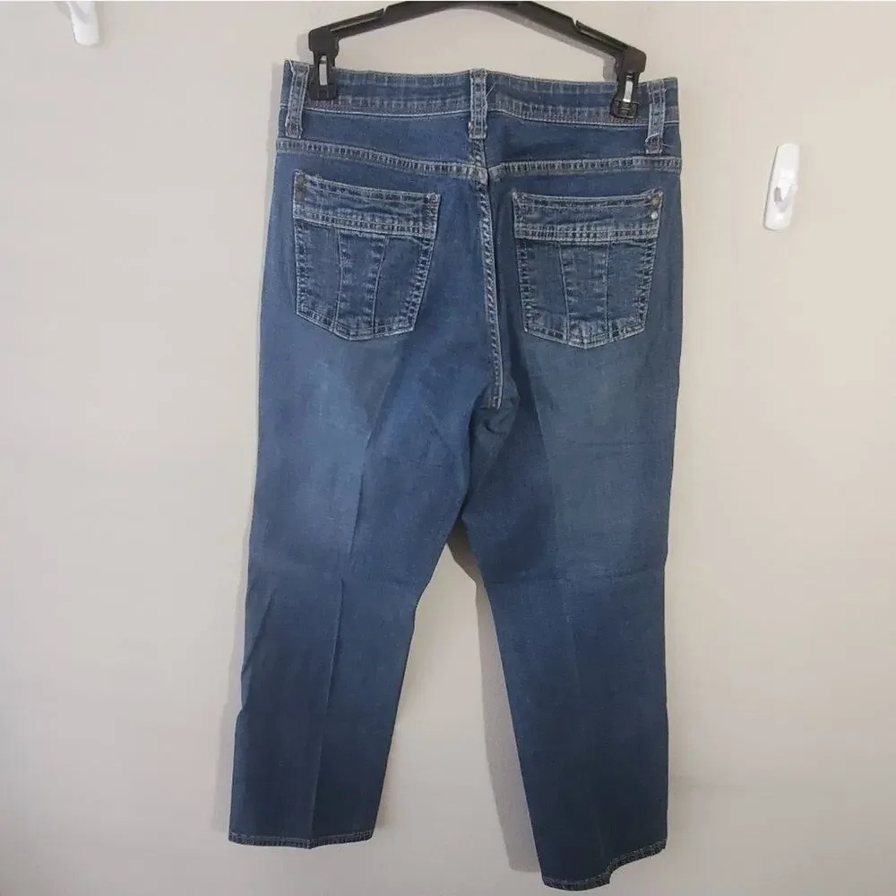 LEE straight leg dark wash‎ jeans size 6P petite